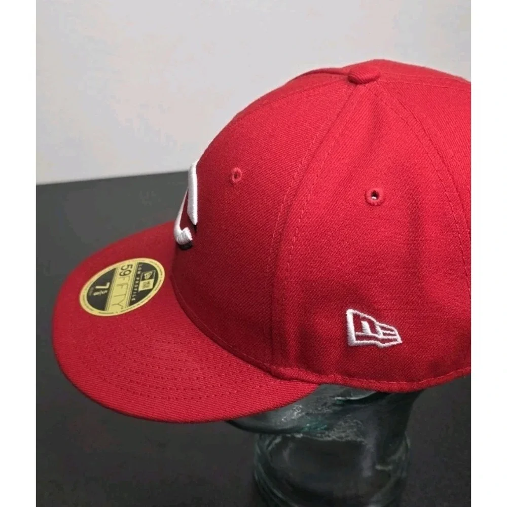 Cincinnati Reds New Era 59Fifty Baseball Cap Fitted Hat Red 7 5/8 MLB‎ Sport